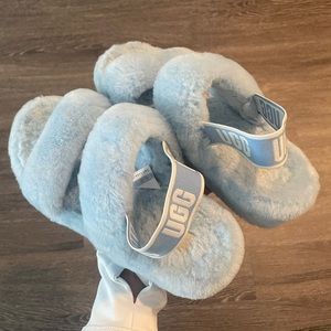 UGG Oh Yeah Sheepskin Slide Slipper Sandals